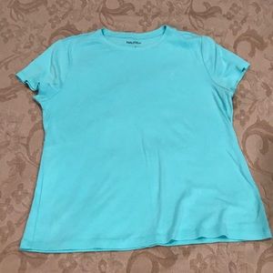 Women’s aqua Nautica tee